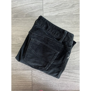 J Jill Womens Pants Black Stretch Corduroy Slim Leg Mid Rise‎ Size 4